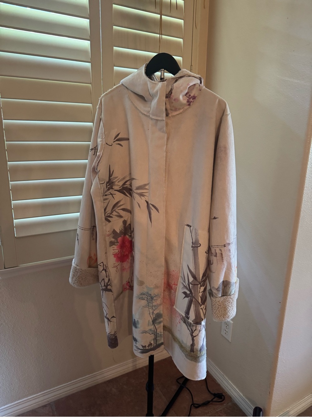 NWOT Johnny Was Faux Suede Sherpa Jacket